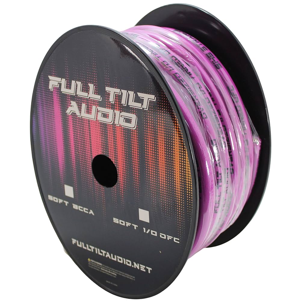 Amazon.com: Full Tilt Audio 1/0 Gauge Tinned Oxygen Free
