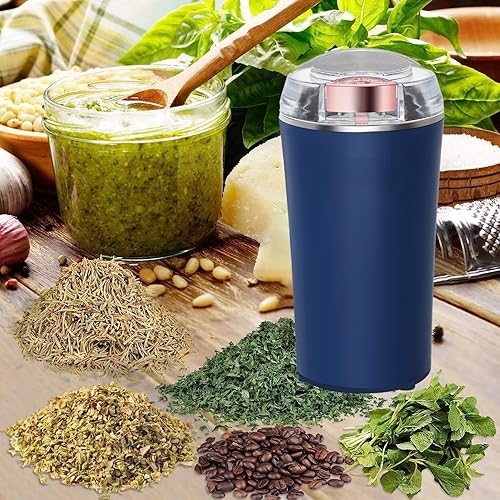 Miniatura 3 de Molinillo eléctrico de hierbas de 200 W, potente molienda rápida para especias secas, capullos florales con cepillo, fácil de poner y quitar con un
