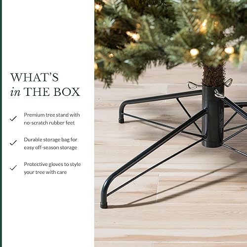 Miniatura 7 de Balsam Hill BH - Árbol completo de abeto balsámico, árbol de Navidad artificial realista, soporte de alta calidad, bolsa de almacenamiento y fácil