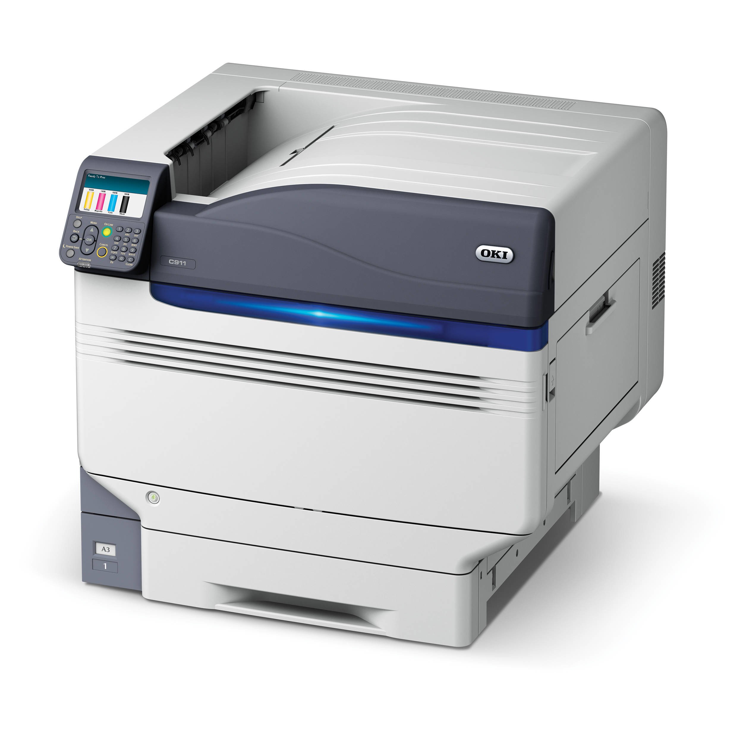 OKI C911dn Stampante con tecnologia LED, A3, a colori, fronte/retro, 50 pagine al minuto