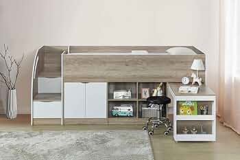 Amazon｜システムベッド ロフトベッド S 木製 シングル ベッド