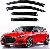 Vista 245 de KPY Moldura deflectora de viento con protección contra la lluvia compatible con GMC Terrain 2018-2023, 4 unidades, para ventana lateral, autoadhesiva