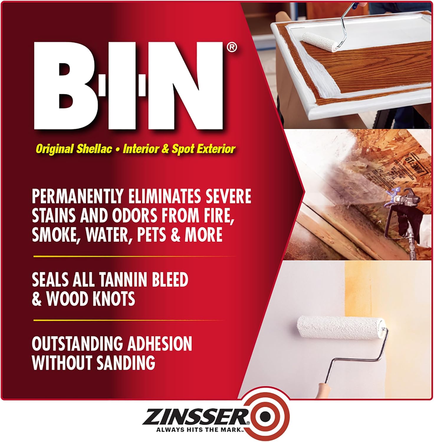 Zinsser 320991-2PK B-I-N Shellac-Base Primer, Gallon, White, 2 Pack