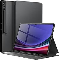Vista 13 de JETech Funda para Samsung Galaxy Tab S10 Plus/Tab S9 Plus de 12.4 pulgadas con soporte para S Pen y funda protectora para tableta, diseño de folio