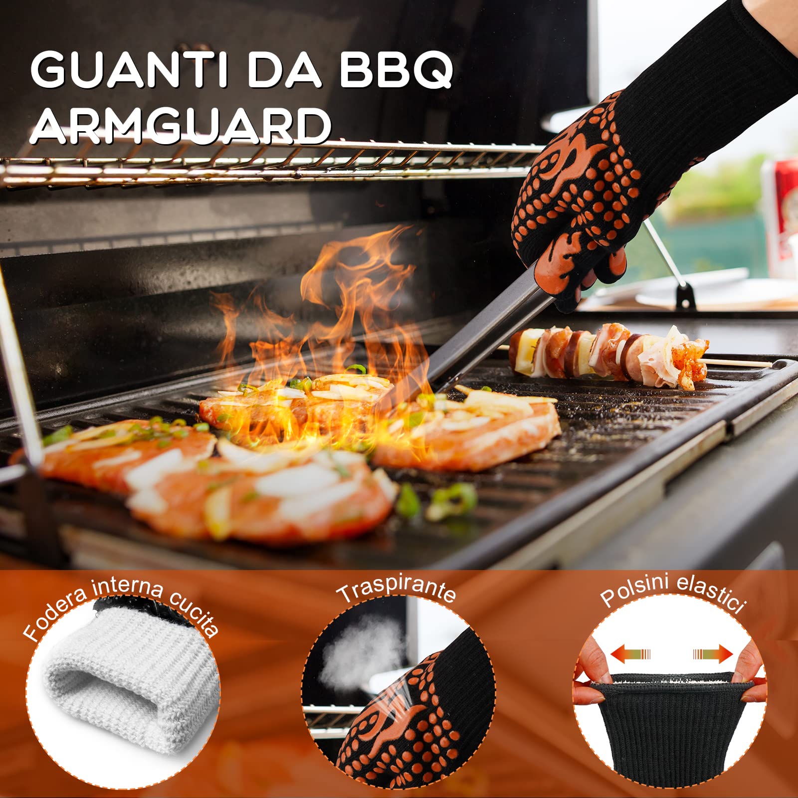 Guanti da Forno Antiscivolo Alta Temperatura | Leroy Merlin
