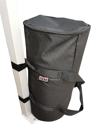 Spatutongs - Bolsas de arena extra grandes de 75 libras, 1 paquete, color negro (sin arena) se adapta a casi cualquier base de sombrillas, adecuado