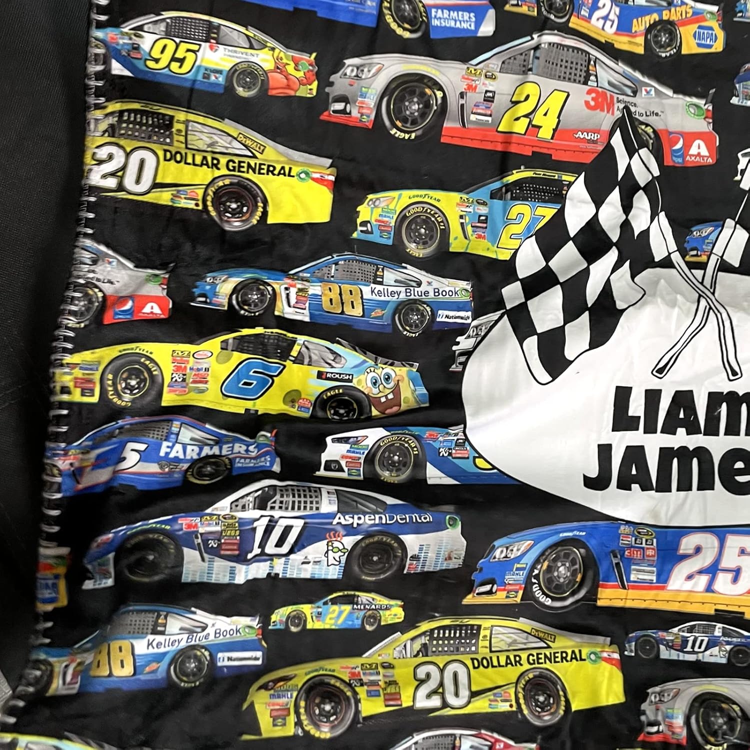 Personalized Racing Car Baby Minky Blanket for Boy, Soft Sherpa Fleece - 30" x 40", 40" x 50", 50" x 60", Race Car Decor for Kids Boys