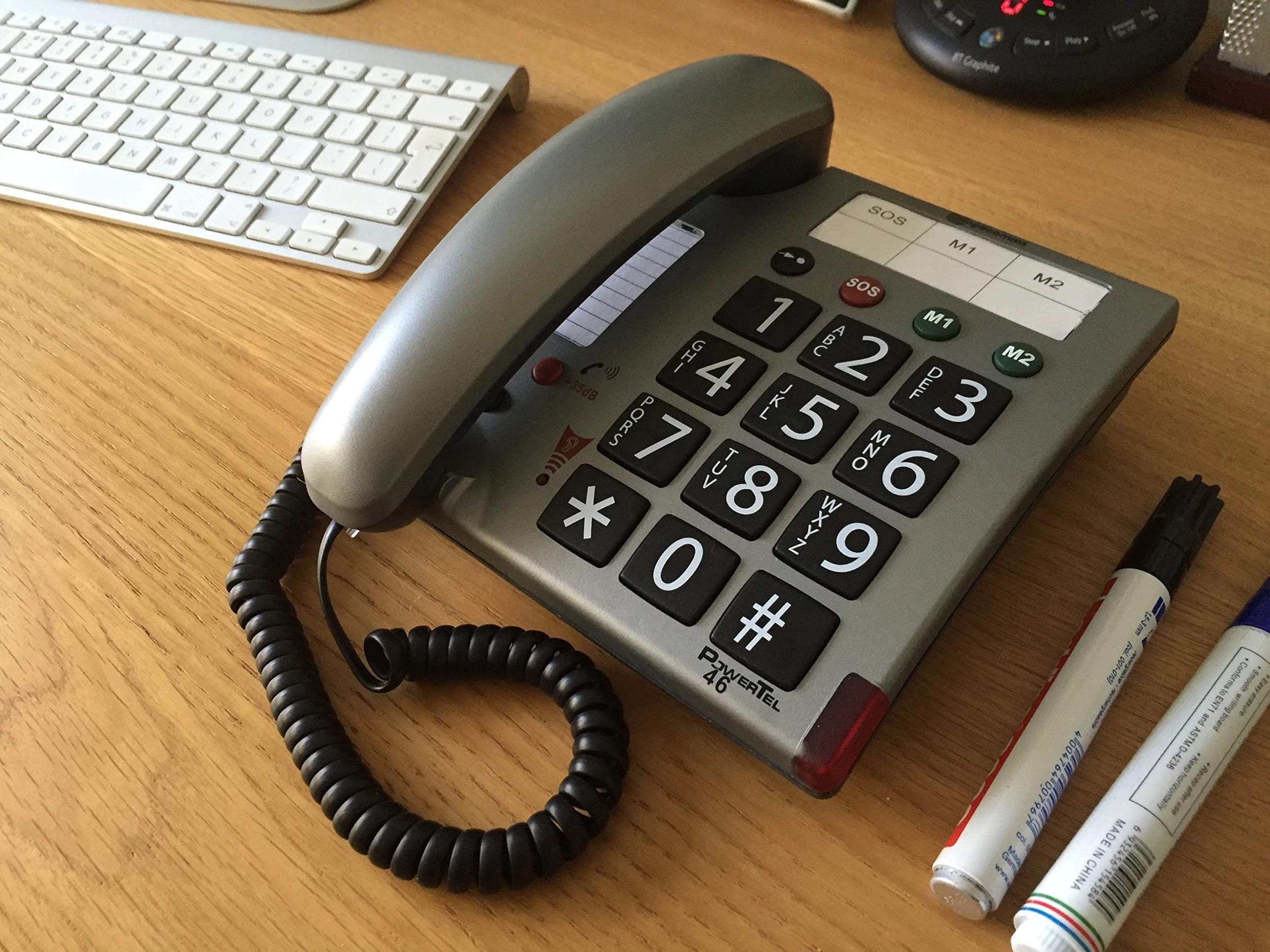 amplicomms Powertel 46 (Systemtelefon, Telefon für ältere Menschen)
