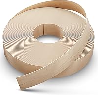 Dovetail Birch Edge Banding Tape 50Ft Pre-Glued Wood Veneer 3/4" Wide Iron-On Strips for Seamless Woodworking Edges
