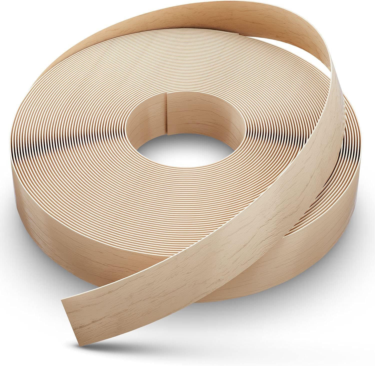Dovetail Birch Edge Banding Wood Veneer Tape 50Ft 3/4 Inch Wide | Pre-Glued, Long Thin Real Strips | Iron-on Edging
