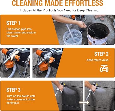 MAXXT Airless Paint Sprayers,1300W High Pressure Airless Stand Sprayer with 3000PSI, 14.7LBS Light Weight for DIY Painting Projects Home Interior & House Exterior