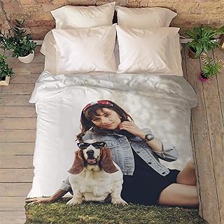 Stylish Gears Custom Single Photo Blanket, Personalized Pet Photo Blanket, Pet Fleece Blanket, Pet Picture Blanket, Custom Blanket for Pet, Fleece Blanket with Your Pet Photo