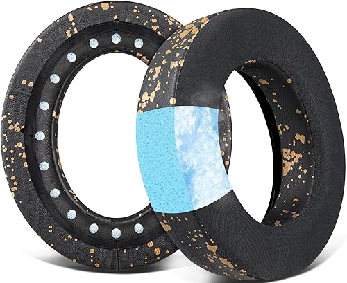 SOULWIT HS75 XB, HS70Pro, HS60Pro, HS50Pro - Almohadillas para auriculares para juegos con espuma de aislamiento de ruido de alta densidad, gel de