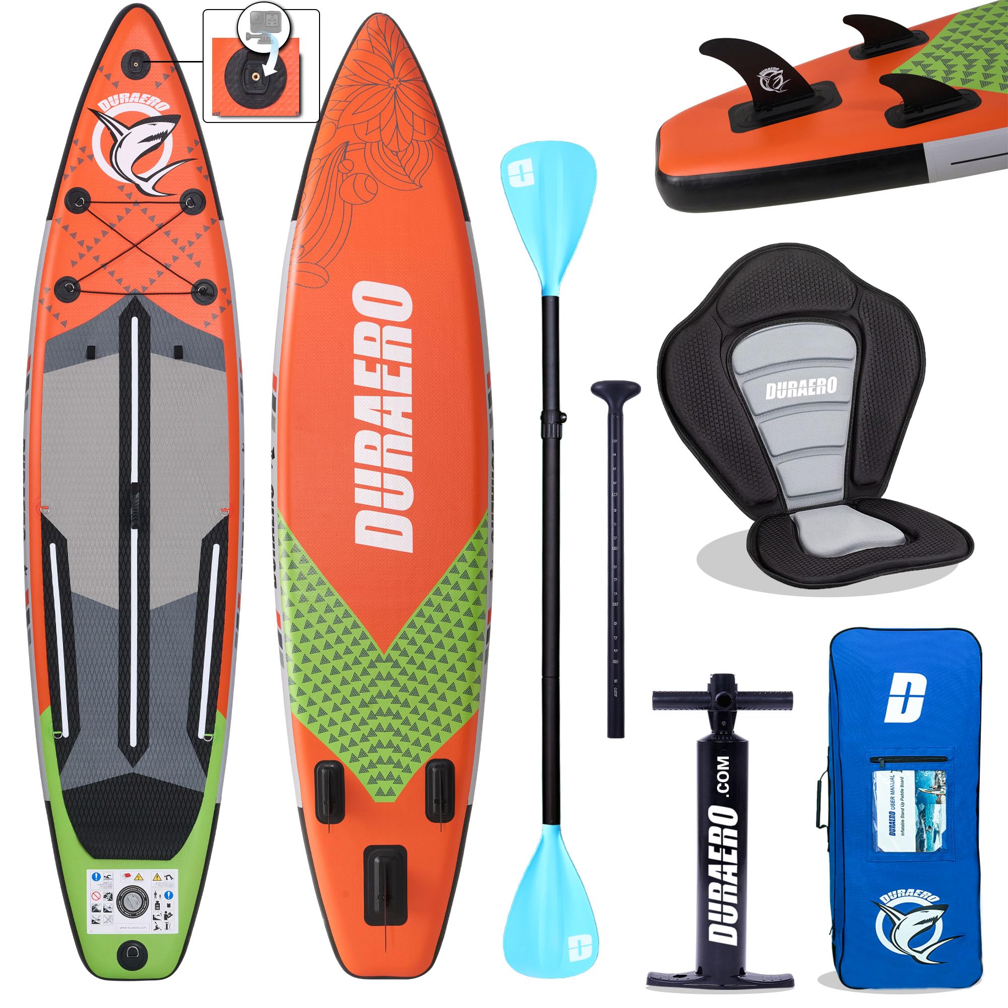 Tabla Paddle Surf Hinchable 330x76x15cm 150kg Premium con Asiento Kayak