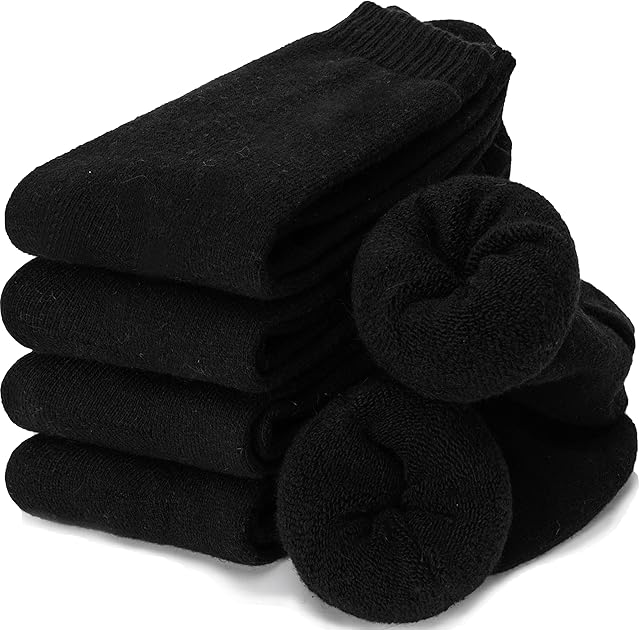 ProEtrade Merino Wool Socks for Men Thermal Winter Walking Warm Thick Boot Soft Heavy Hiking Cosy Gift Socks 5 Pairs