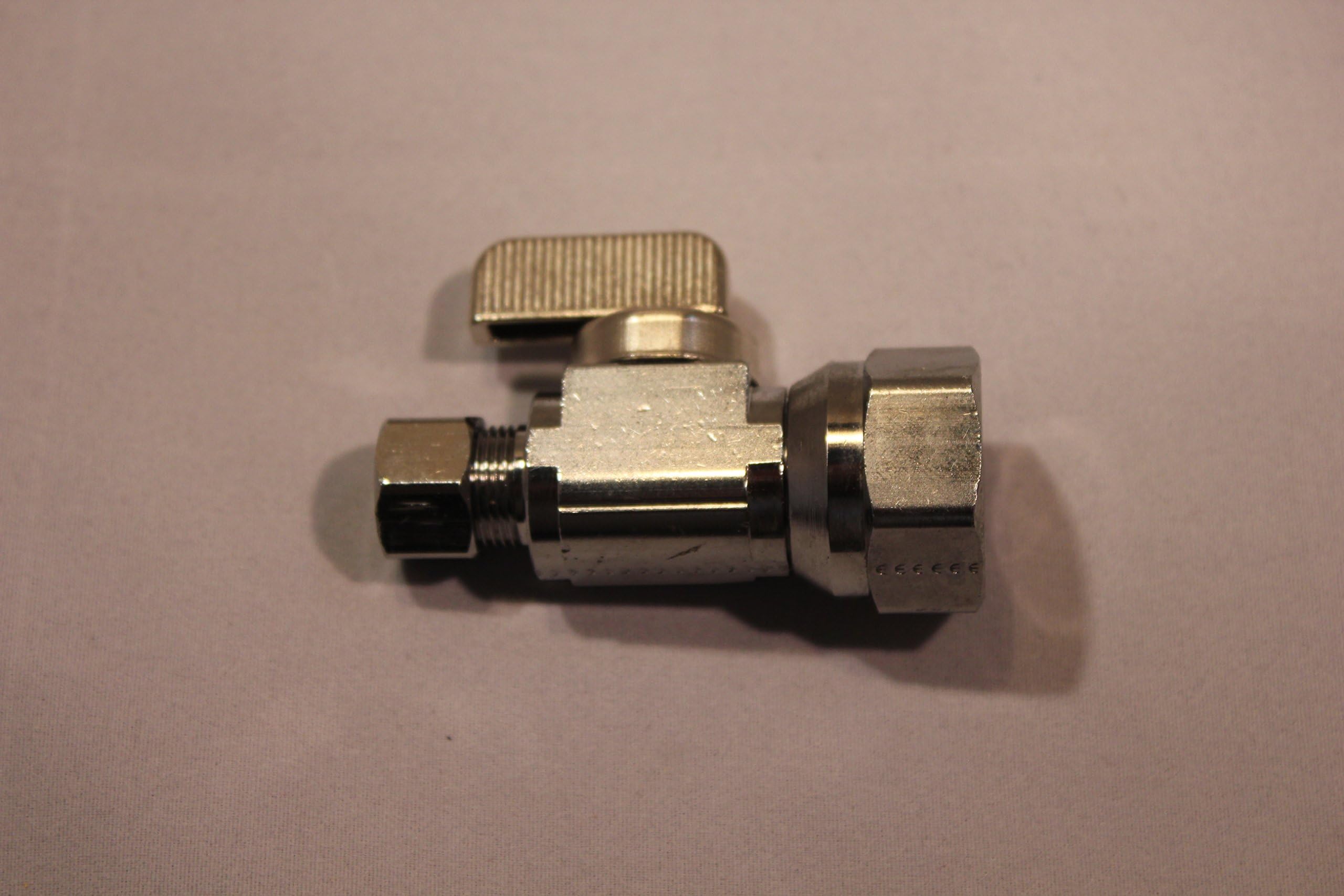 Dahl Straight Ball Valve Stop 1/2" Fip X 3/8" O.D., Lead Free