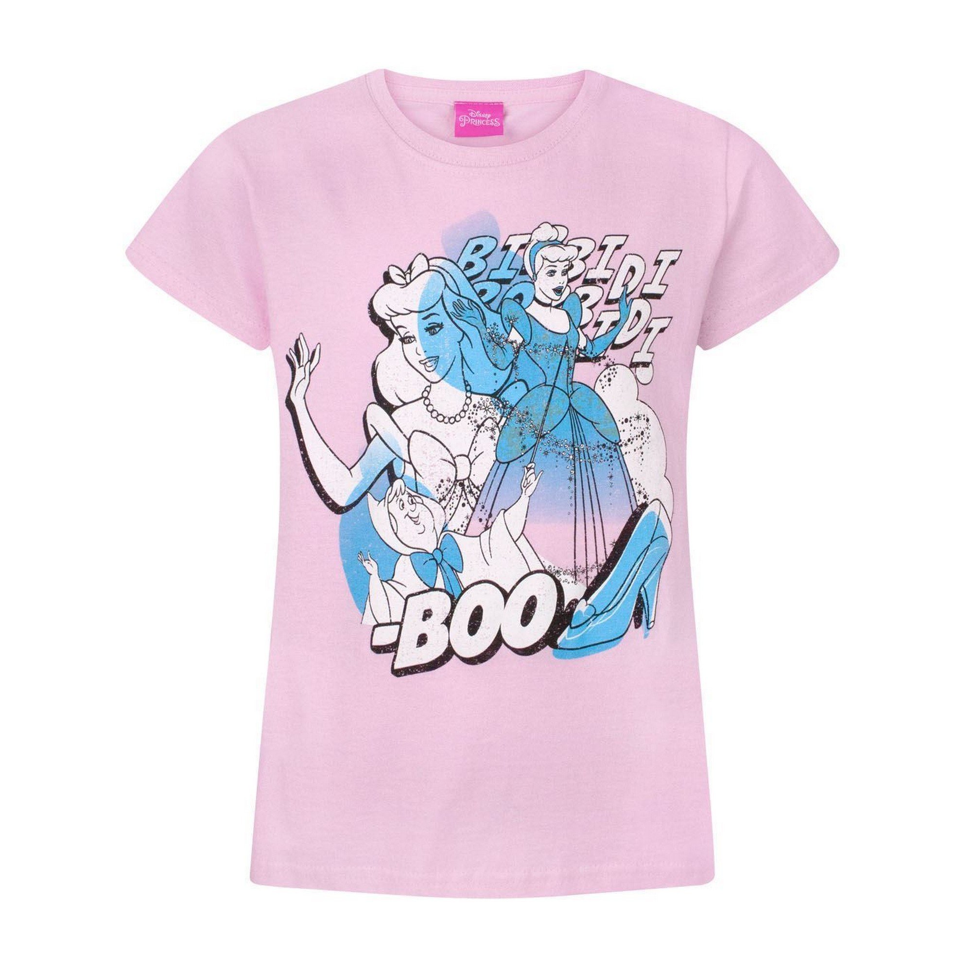 Disney (7-8 Years) Short Sleeved T-Shirt (Girls Pink)