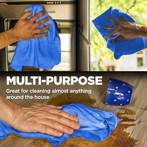 Miniatura 8 de Paño de gamuza de alta calidad para el secado del automóvil, 26 x 17 pulgadas, toalla de gamuza súper absorbente para automóvil, sin arañazos, Azul