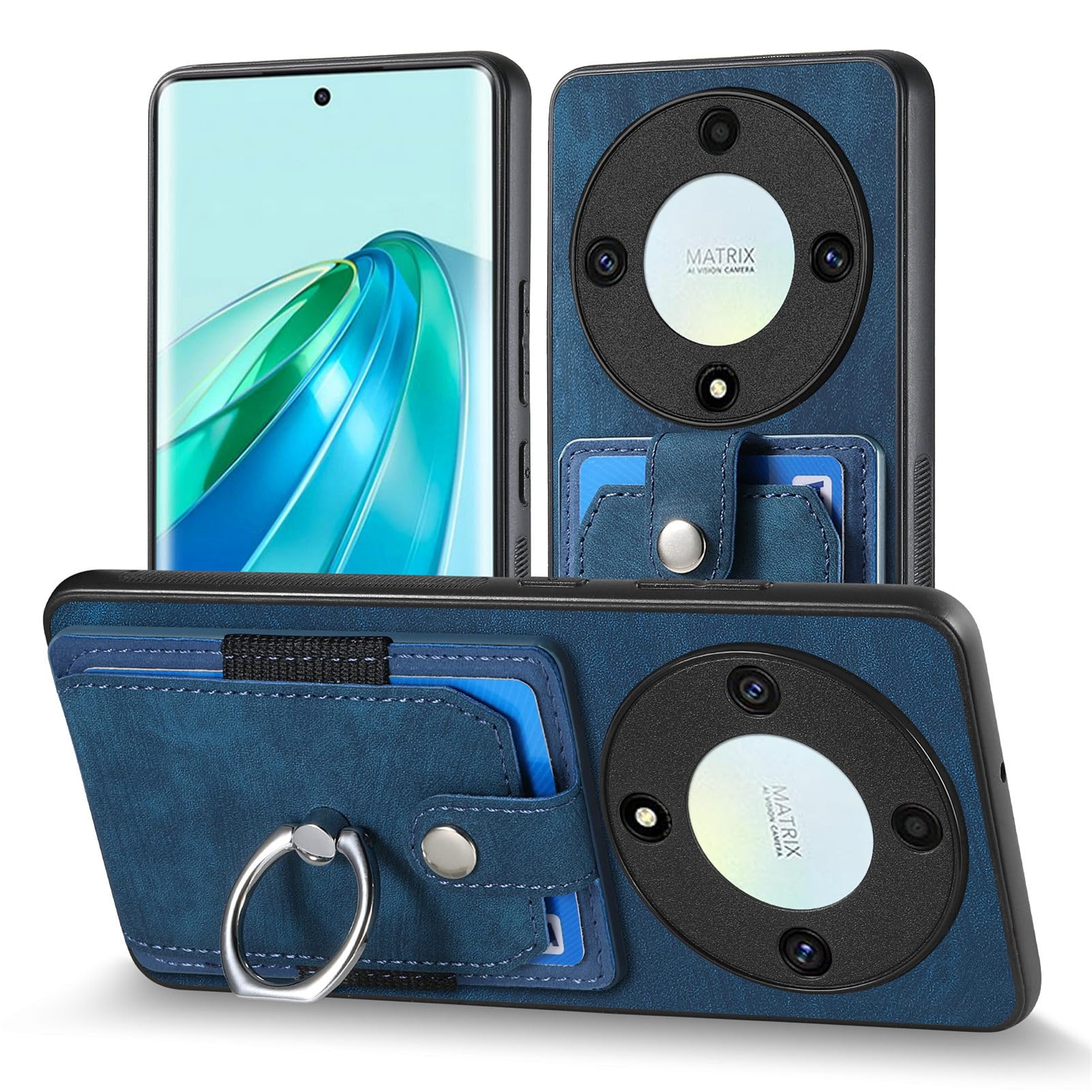 MOJIA Cover per Honor Magic 5 Lite 5G Magic5 Lite / X9a PU Custodia
