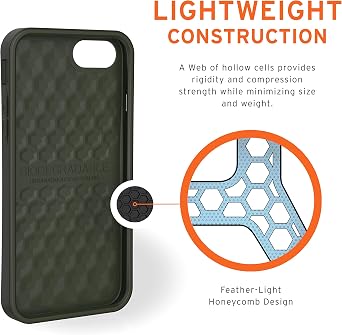 URBAN ARMOR GEAR UAG Designed for iPhone SE (2020) Case [4.7-inch Screen] Biodegradable Outback [Olive] 100% Biodegradable 100% Compostable Mindful Eco-Friendly Slim Protective Cover