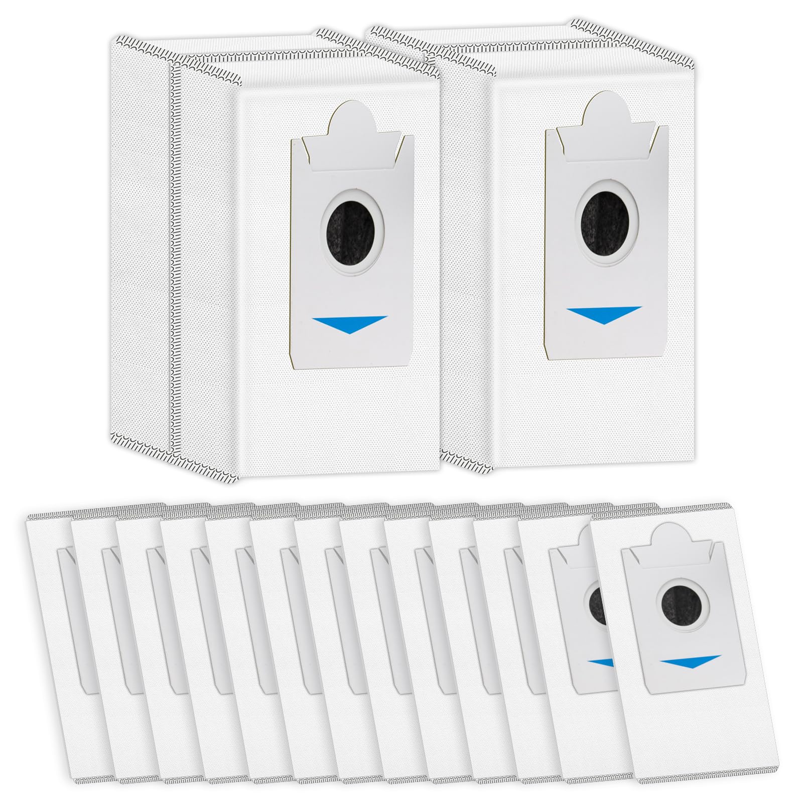 9 Sacs à Poussière Compatibles ECOVACS DEEBOT X5 Pro Omni / X2 / X2 Pro - Avec Filtre Charbon - Lot De Rechange