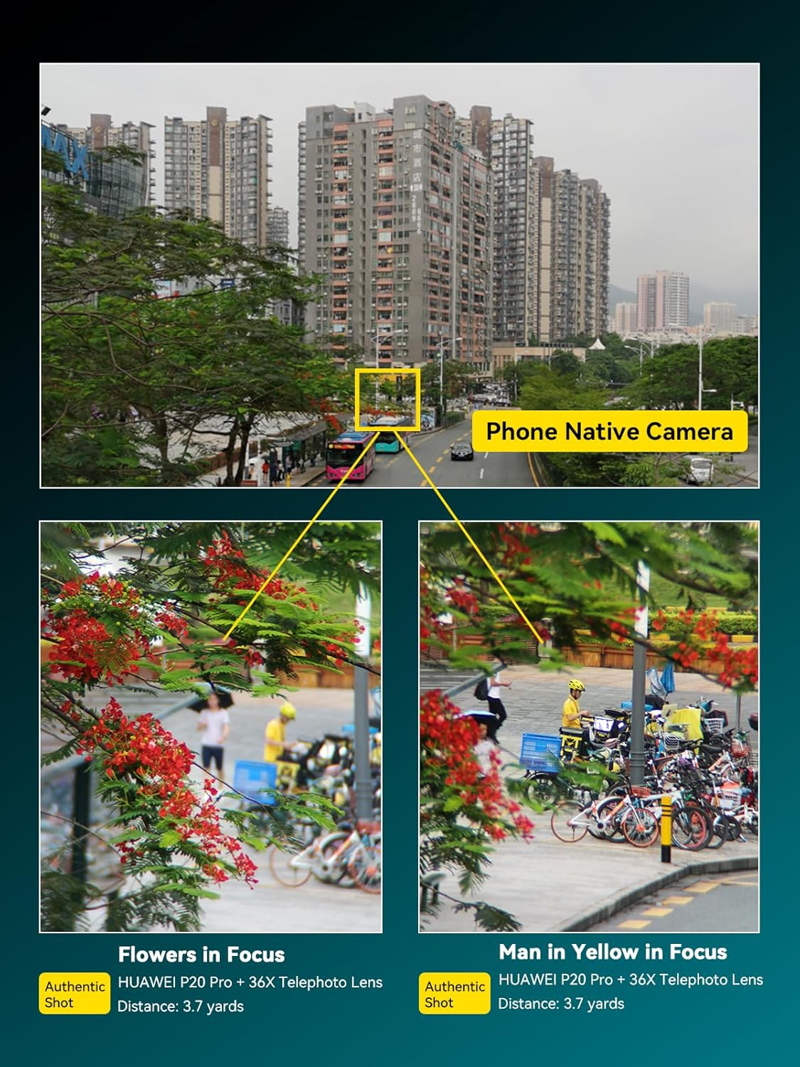 APEXEL 36x Telephoto Lens Compatible with iPhone Air | Photography for Travel, Birdwatching, Exploration | Kit with Sturdy Metal Tripod and Threaded Phone Case