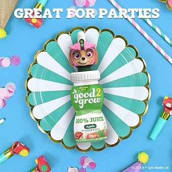 good2grow 100% Apple Juice for Kids, 6 fl oz, 3 Pack, PAW Patrol Tops