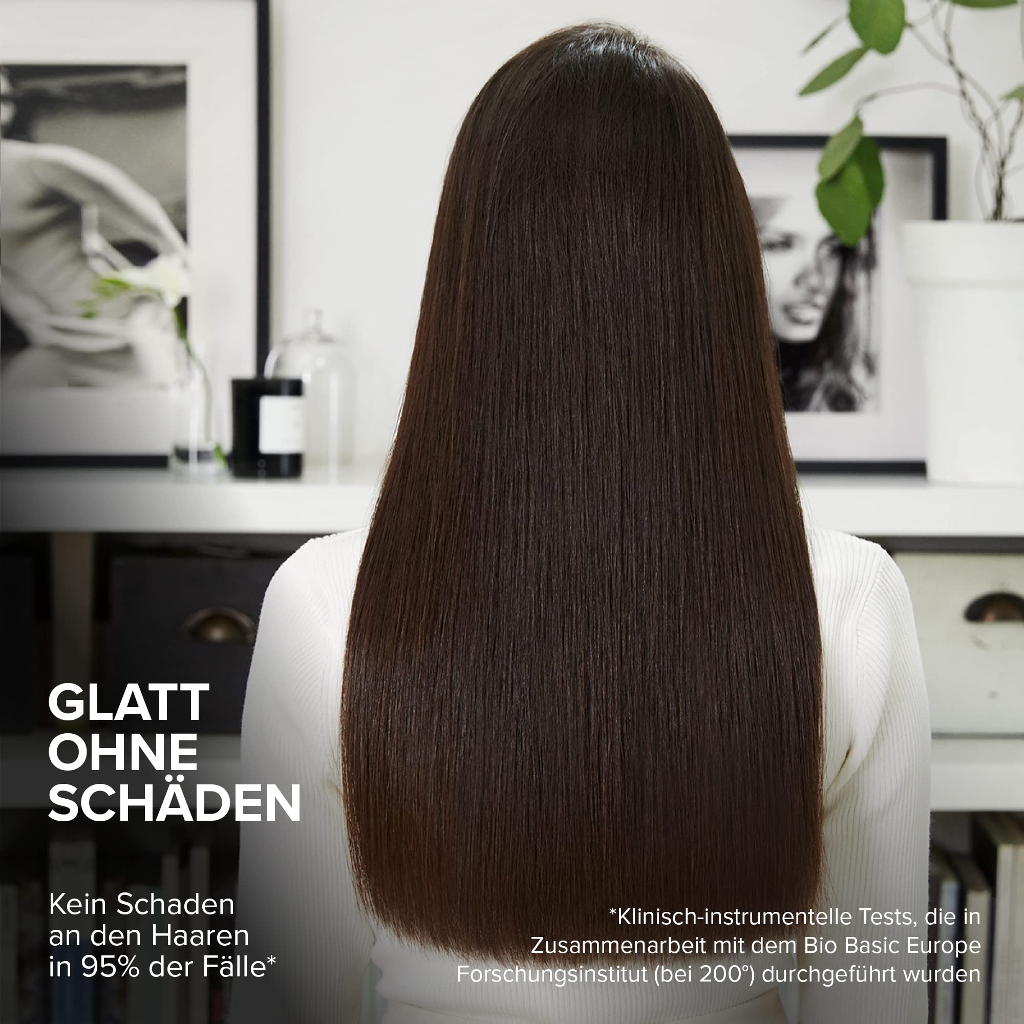 Bellissima Steam Elixir, Dampf- Haarglätter, glattes Haar in einem gang ohne Schäden, Glätteisen, Beschichtung aus Keramik und Arganöl, schnelle Erwärmung, 4 Temperaturen, hitzebeständige Schutzmatte