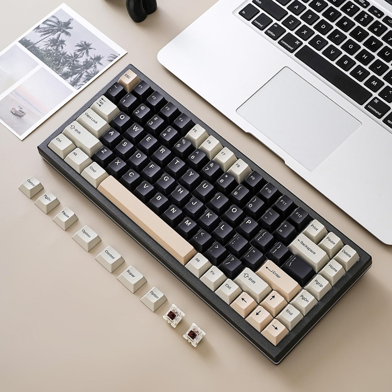 YUNZII YZ84 Pro 75% Gasket NKRO Hot Swappable 2.4Ghz/Bluetooth 5.0/USB-C Wireless Mechanical Gaming Keyboard, 5000mAh Battery, RGB Backlight for Win/Mac/Gamers(Gateron Black Switch, Black)