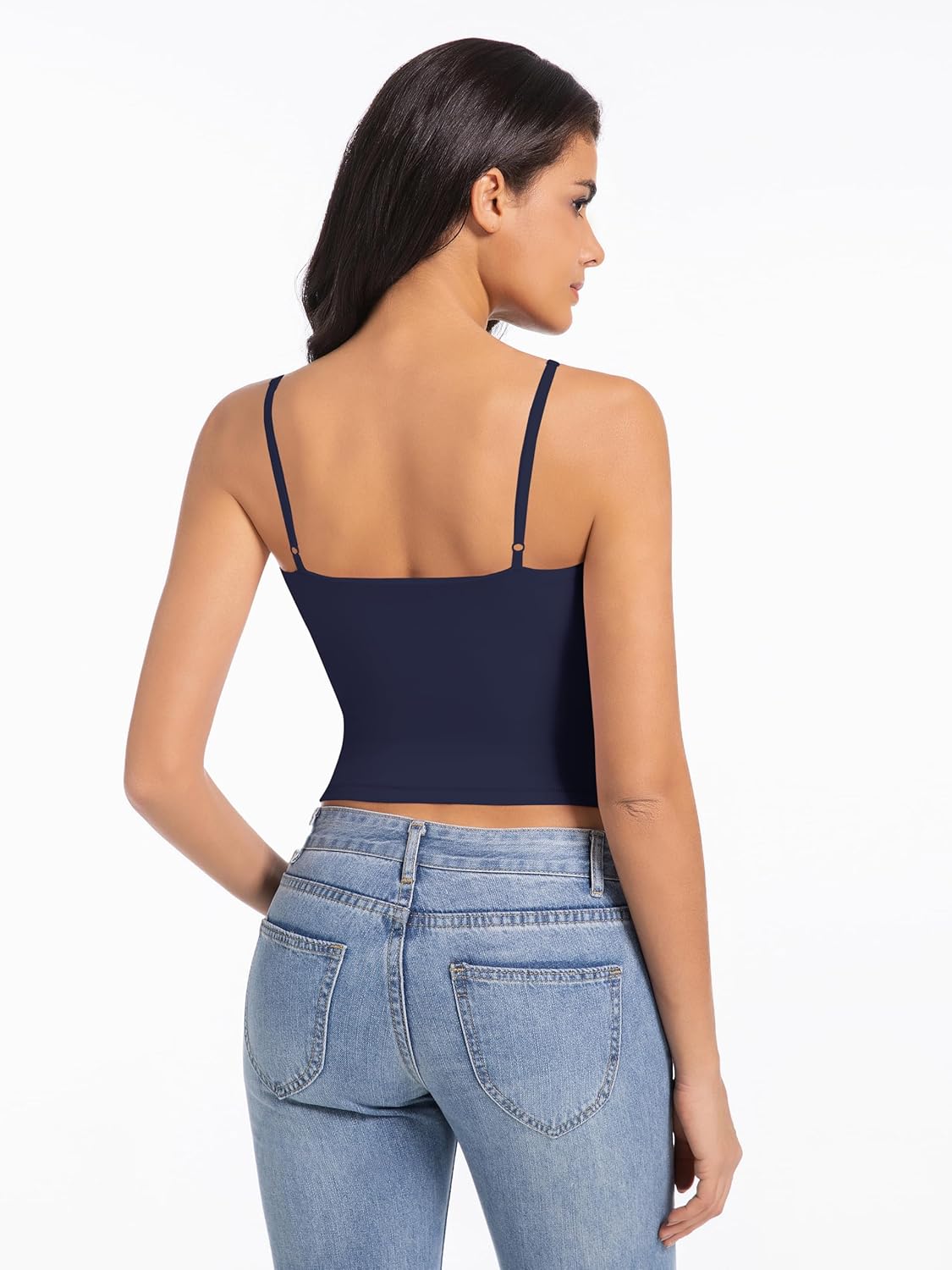 Women's Sleeveless Adjustable Spaghetti Strap Tank Top - Image 4