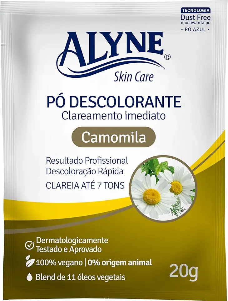 Alyne, Pó Descolorante, Camomila, 20 g, Dourado