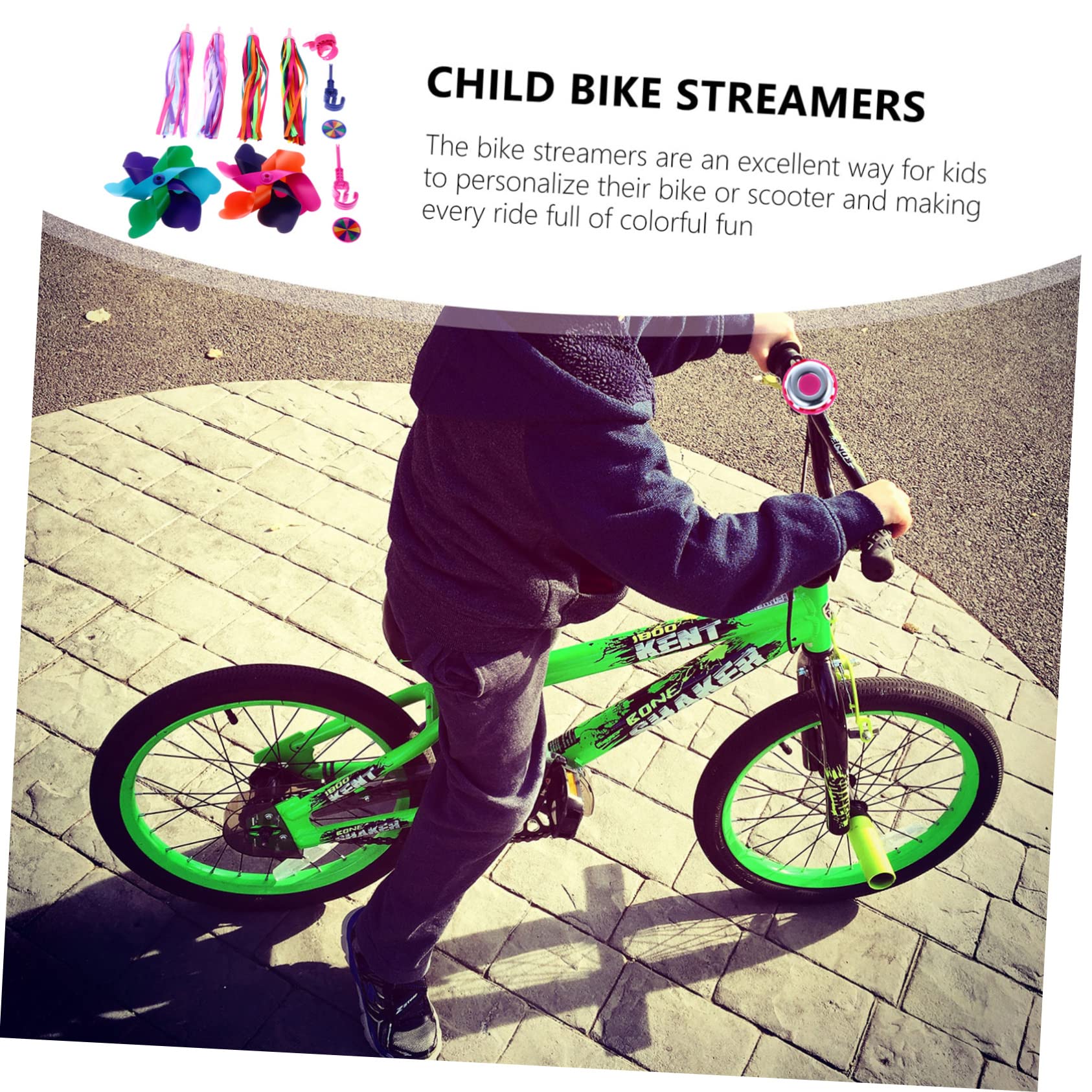 TOYANDONA Fahrradklingel mit Bunten Quasten Magische Fahrradglocke für Montieren für Fahrräder Roller und Kinderwagen Langlebig Rosa