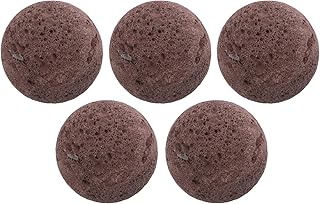 FRCOLOR 5 Natürliche Vulkansteine für Saunaöfen mit Gleichmäßiger Größe 4cm Hitzebeständig für Heim und Außensaunen Saunazubehör Satz