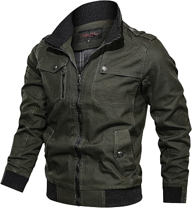 Amazon.com: Chaqueta militar para hombre, primavera, otoño, algodón,  cortavientos, chaqueta de piloto para hombre, 4X, chaqueta de avión,  chaqueta de mezclilla : Ropa, Zapatos y Joyería
