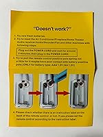Vista 2 de Repuesto para control remoto de chimenea Twin Star para 18EF033FGL 23EF033FGL 25EF033FGL 26EF033FGL 28EF033FGL 32EF033FGL 33EF033FGL 18EF033FSL