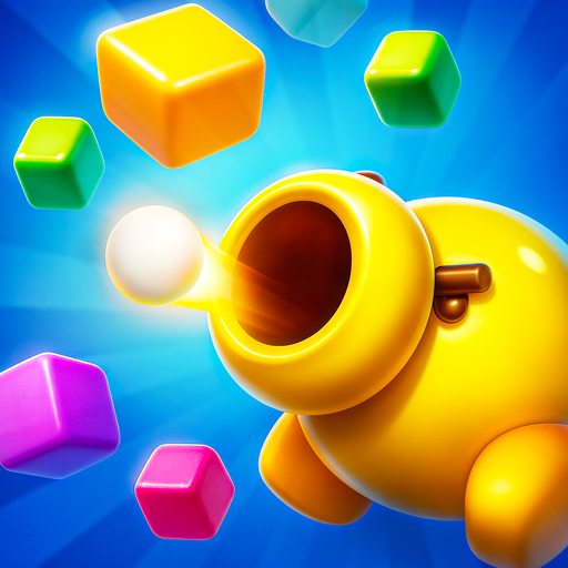 Color Blast Pixel Gun Shooter 2025: Flash Launcher, Block Match Puzzle Blaze & Cannon Master 3D