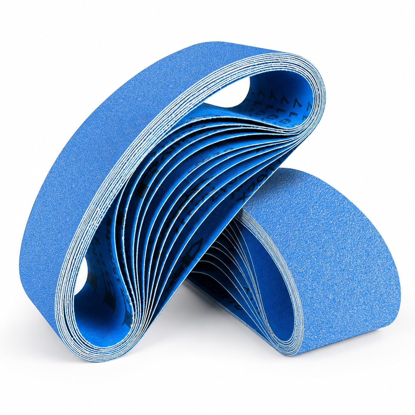 Sruhrak 10 Pcs Sanding Belts 75 x 510 mm 60/80/120/240/400 Grit