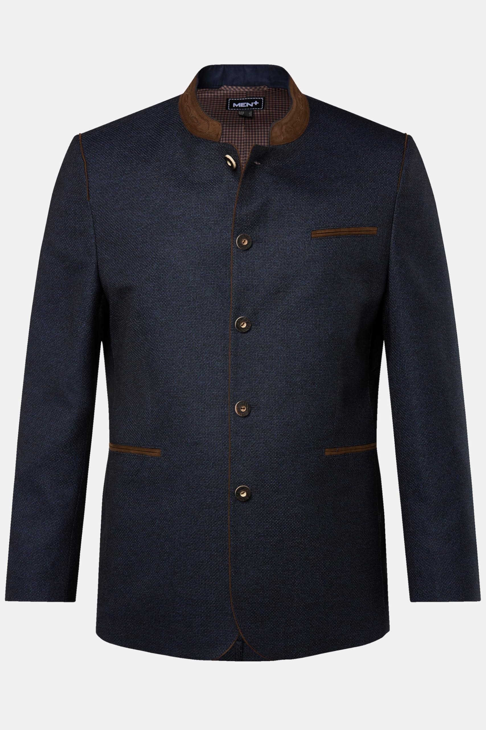 Men Plus Herren große Größen Übergrößen Menswear L-8XL Janker, Trachten, Leinenoptik, Stehkragen 831435