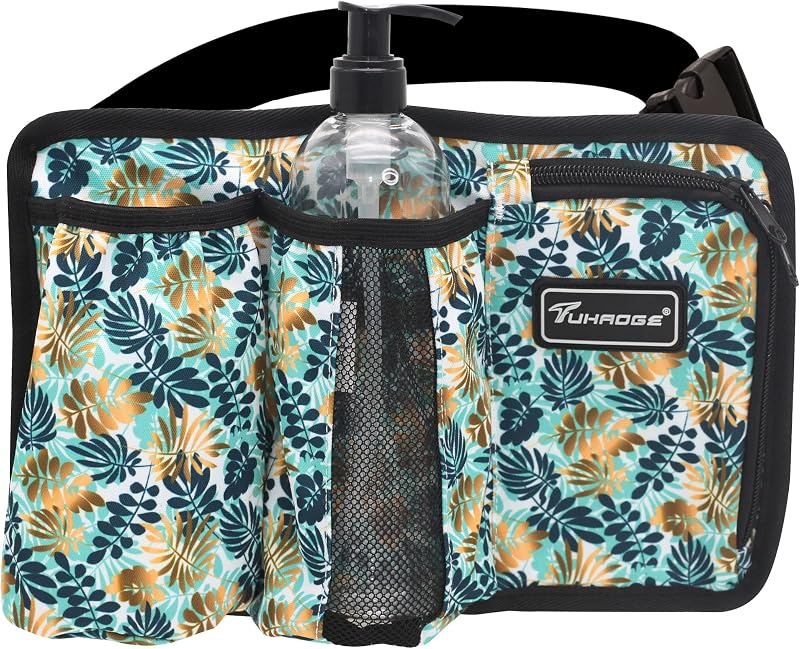 Bolsa Tuhaoge para Frascos de Óleo e Loção de Massagem, 4 Compartimentos, Modelo 3 Bottle, Cor XiaoYe, 1 unidade