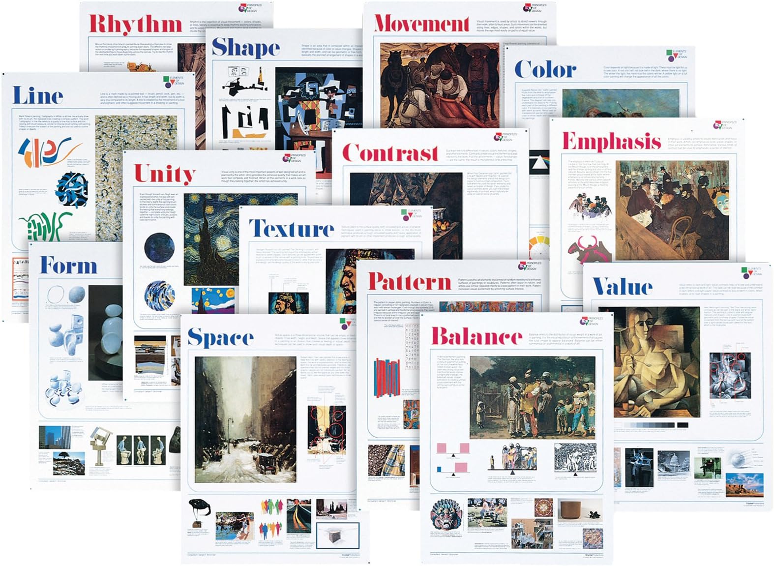 AMEP CRP6061 Elements and Principles of Design Poster (Pack of 14)