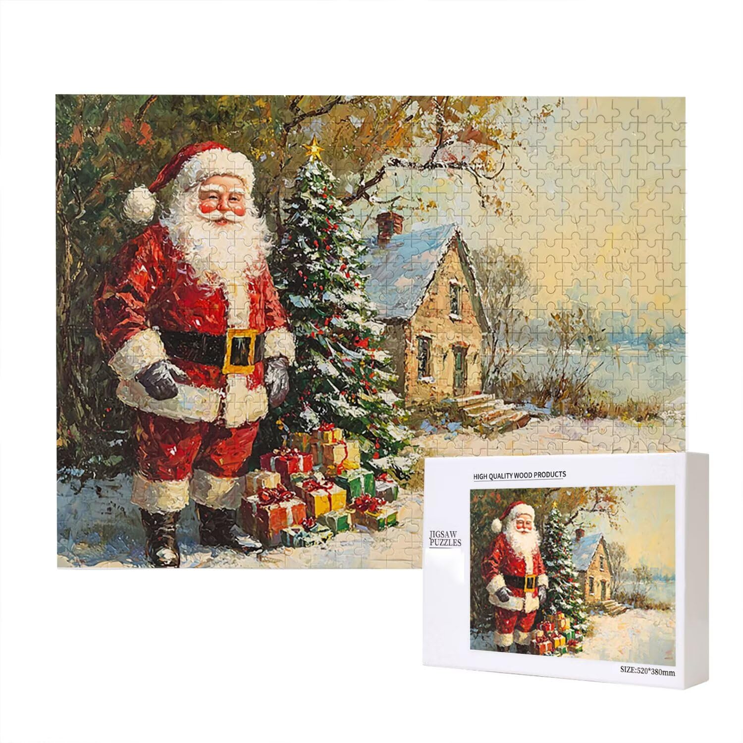Jigsaw Puzzle, 5000 Pezzi Puzzle Classici, Natale Puzzle Rilassamento Intelligence, Mpossibile Difficile Puzzle Impegnativo per Adulti Puzzle Gioco Familiare, Regalo per Amore Amico Vecchiofr0-527