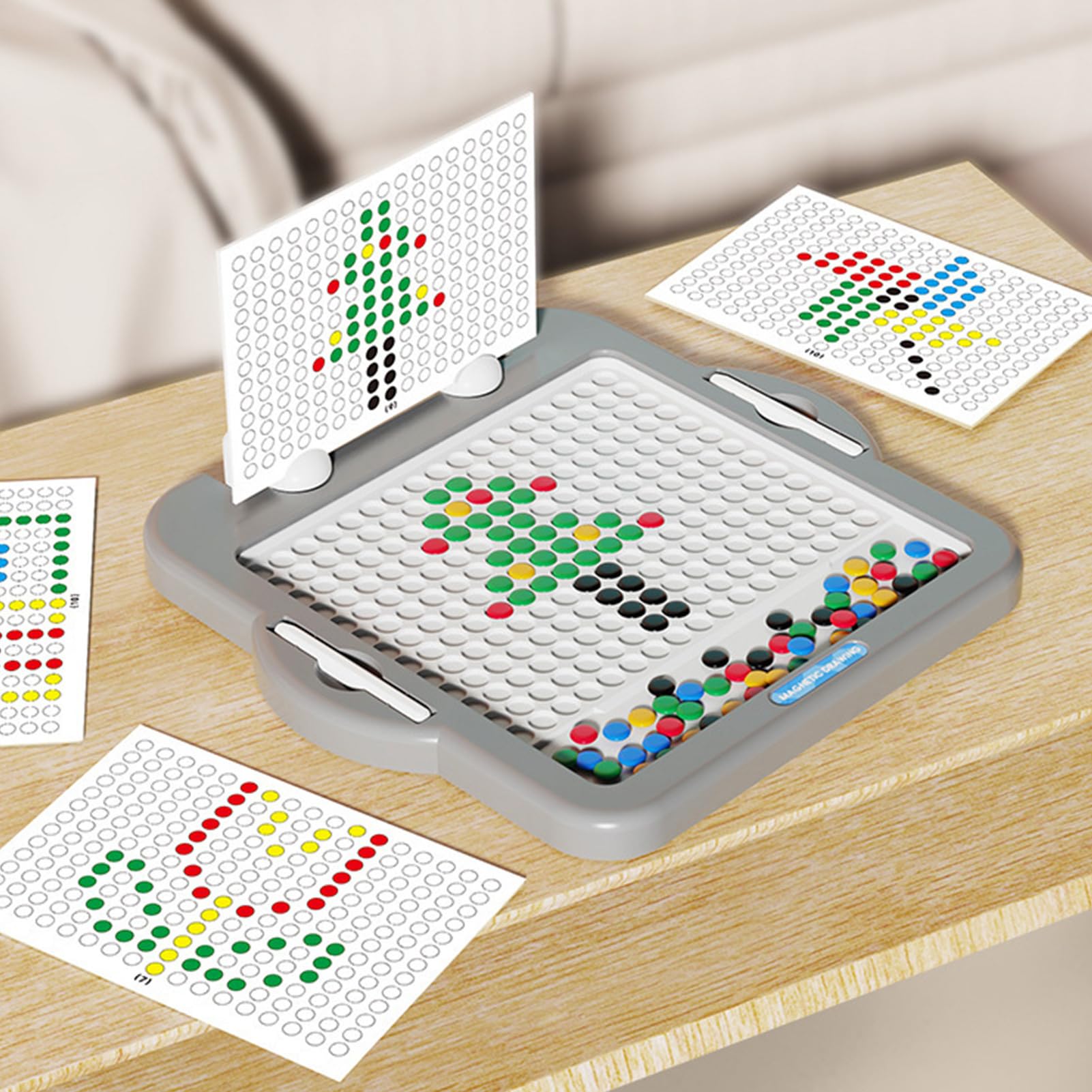 Kinder-Zeichentafel Magnetische Malschule mit Stift | Magnet-Zeichentafel Für und Mädchen ab 3 Jahren, Weihnachten, Neujahr, Kindergarten, Vorschule