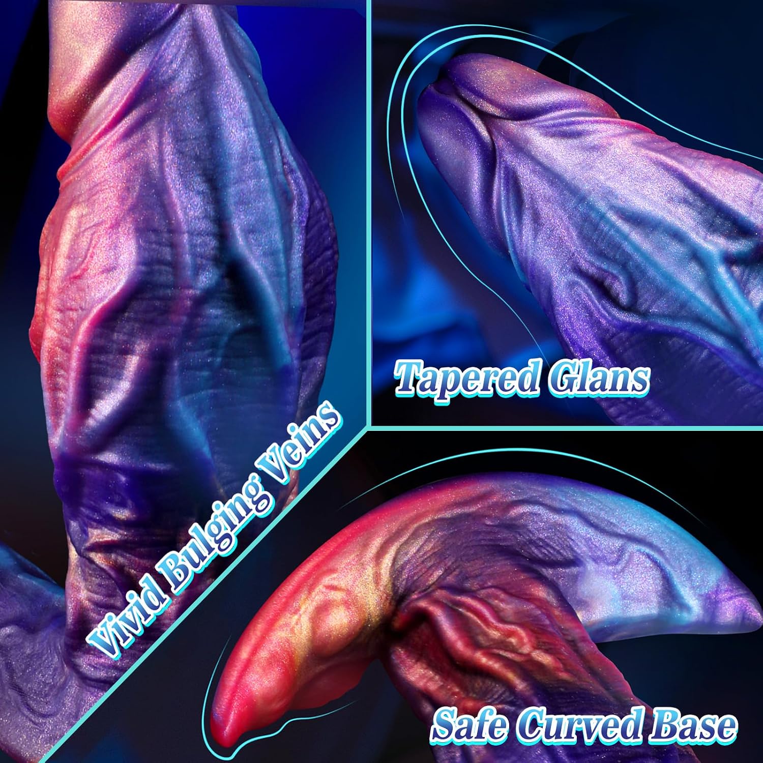 Anal Plug Realistic Dildo Wearable Butt Plug Dilator 7.09 x 2.48 Inch (L)