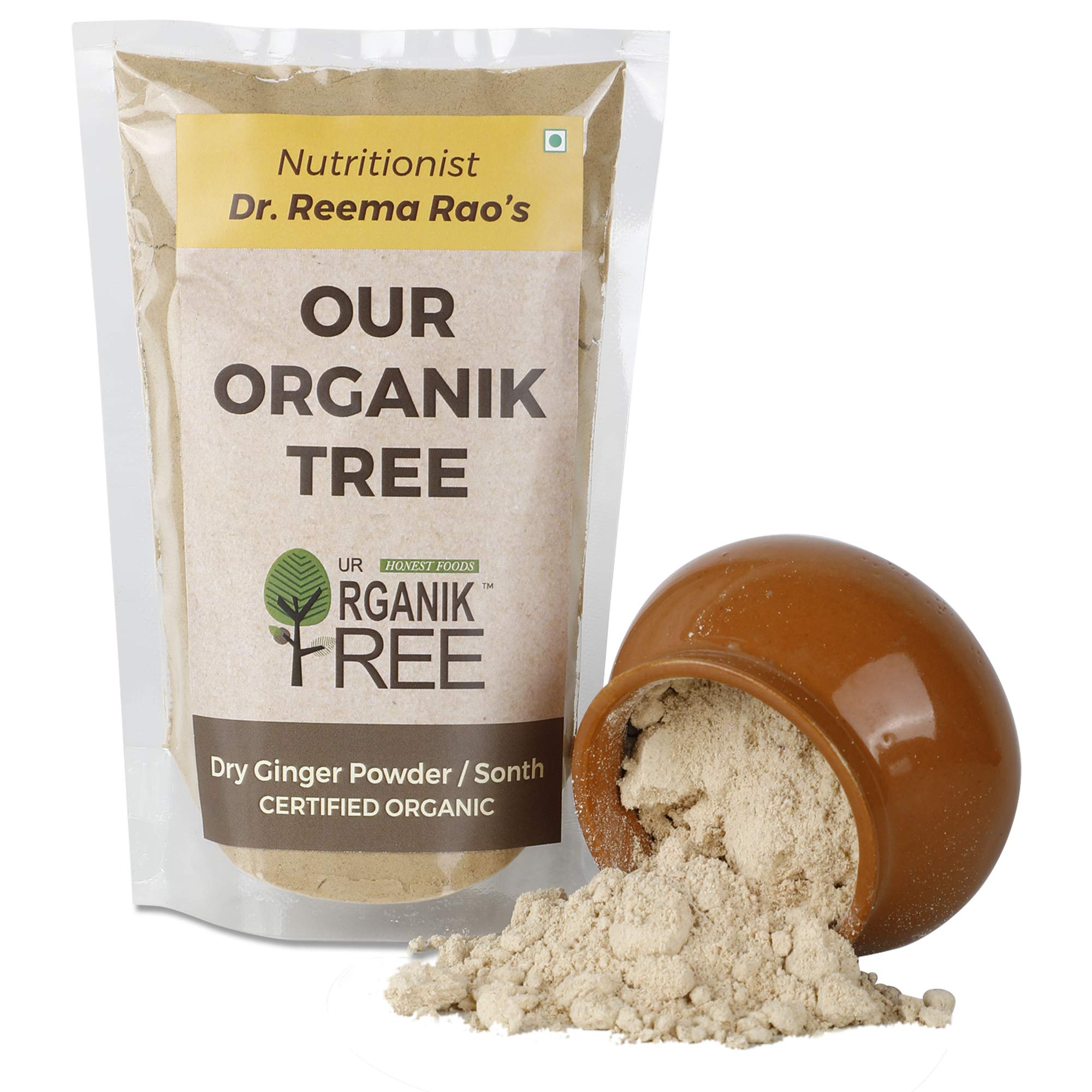 Our Organik Tree Certified Organic Ginger | Adrak Powder | Sonth | Therapeutic | Medicinal | No Additives | Kaadha | No GMO, 100 g (B01MS2LNHJ) Amazon Price History, Amazon Price Tracker