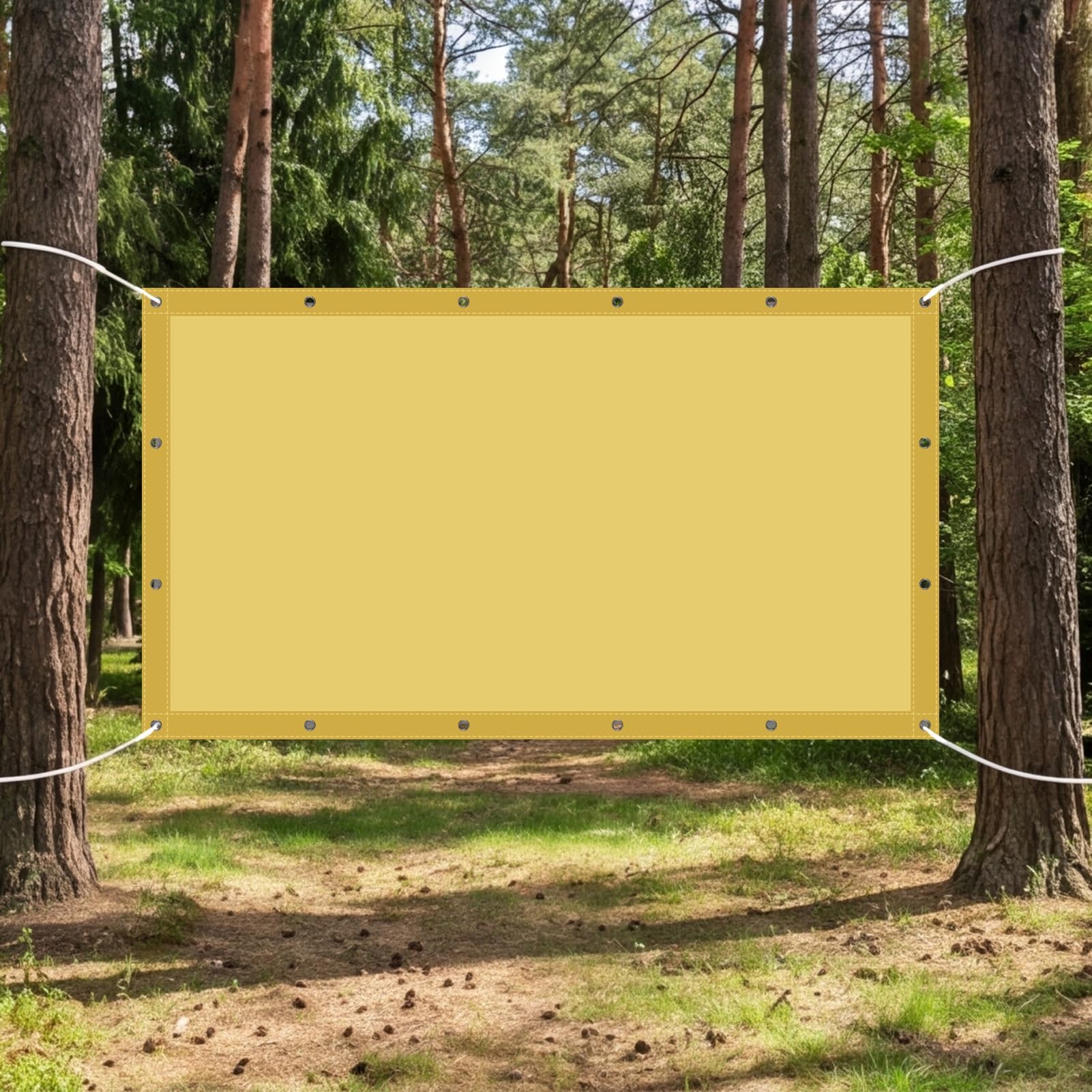 Voile ombrage 50x625 cm protégeant du soleil pour sécuriser un chenil