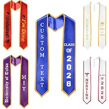 GradPlaza Graduation Stole Custom Stole National Honor Society Stole for High School and College