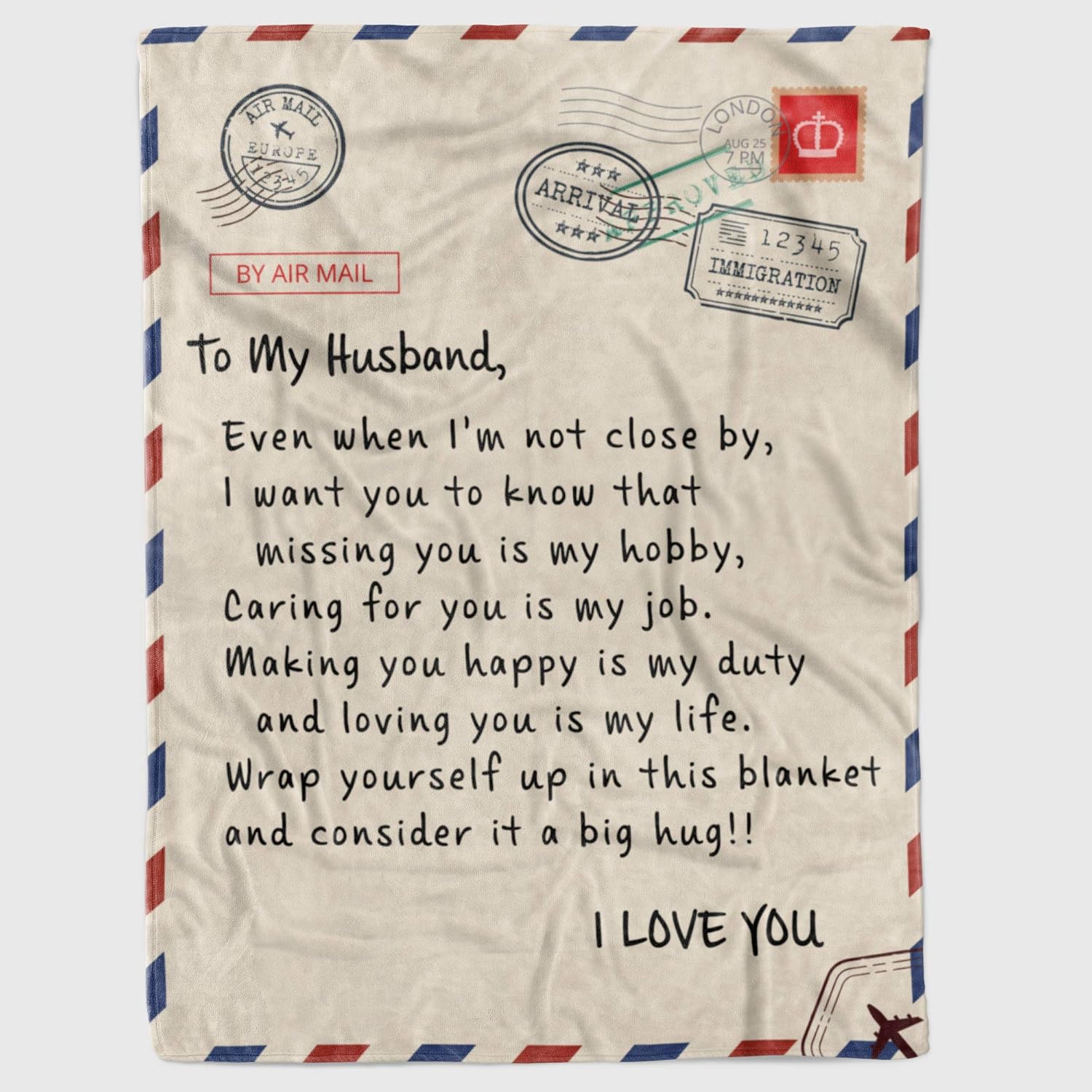Happy Birthday Letter To Husband Amazon.com: Personalized To My Husband Letter Sherpa Fleece Blanket From  Wife I Want You To Know That Missing You Great Customized Gifts For  Valentine Birthday Christmas Thanksgiving Wedding Anniversary : Home &
