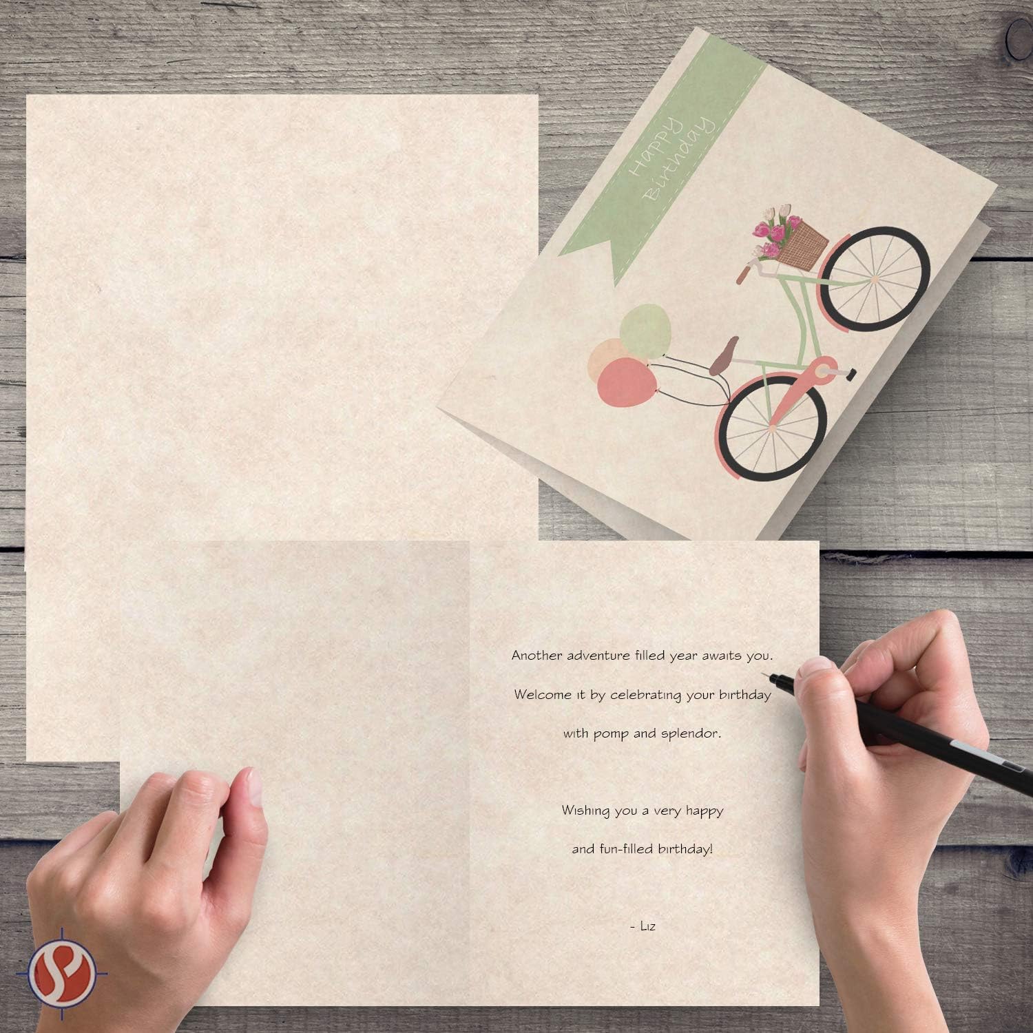 Stationery Parchment Cards and Matching Envelopes | Color: Natural Cream - Blank Greeting Note Card | A7-5x7 Inches | 65 Cover, 176 (gsm) | 50 Per Pack (Folding Cards)
