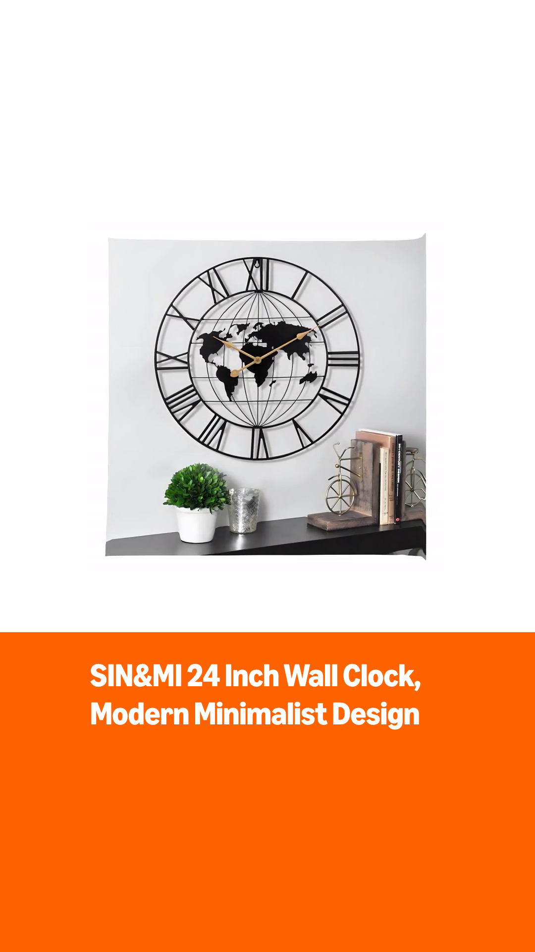 Reloj de pared digital redondo de 24 pulgadas SIN&MI miniatura 7