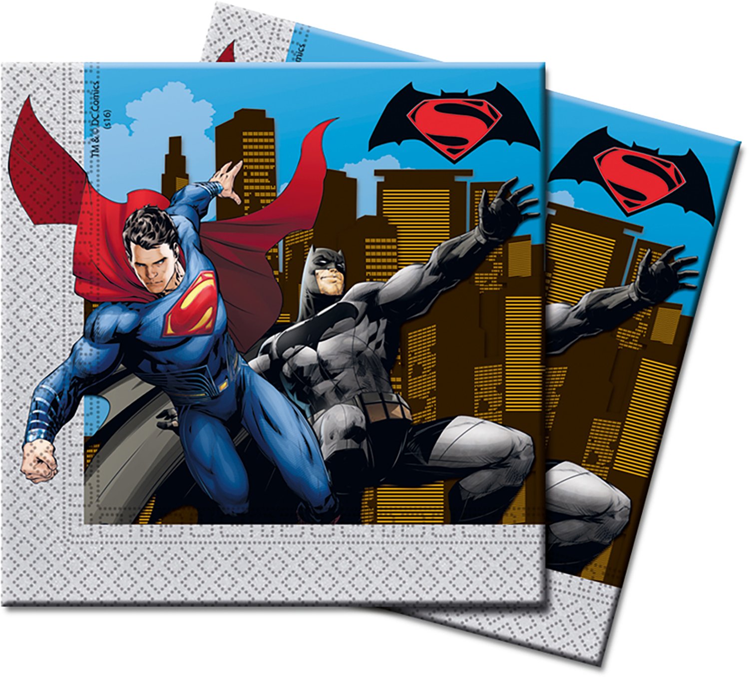 unique party72247 - Batman vs Superman Paper Napkins, Pack of 20